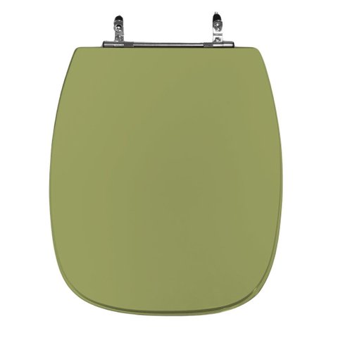 Assento Sanitário Poliéster para Louça Stylus (celite) Aço (reb. Oculto) Verde Itapoã