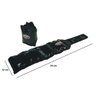 Caneleira para Academia Emborrachada em Nylon Crossfit 1 kg Peso Tornozelo Fitness Preto - 3