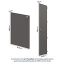 Ver imagem 7 de Guarda-Roupa Módulo 45x180 e Módulo 45x60 2 Portas e 3 Prateleiras Frame CabeCasa MadeiraOriginals