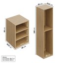 Ver imagem 6 de Guarda-Roupa Módulo 45x180 e Módulo 45x60 2 Portas e 3 Prateleiras Frame CabeCasa MadeiraOriginals