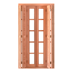 Porta de Madeira Veneziana 216cmx160cmx14cm PE541 Esel - 5