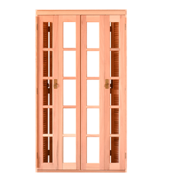 Porta de Madeira Veneziana 216cmx160cmx14cm PE541 Esel - 6