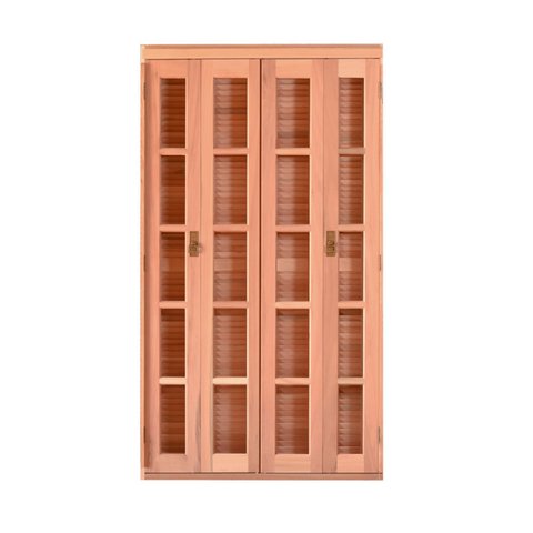 Porta de Madeira Veneziana 216cmx160cmx14cm Pe541 Esel