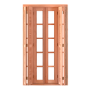 Ver imagem 5 de Porta de Madeira Veneziana 216cmx180cmx14cm Pe541 Esel