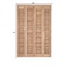 Porta de Madeira Veneziana 216cmx200cmx14cm Pe541 Esel - 3