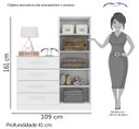 Ver imagem 4 de CÔMODA BELIZE PLUS - ALBATROZ - Branco