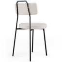 Ver mais imagens de Kit 04 Cadeiras Decorativas Estofada Para Sala De Jantar Barcelona L02 Bouclê Cru - Lyam Decor