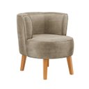 Ver imagem 2 de Kit 2 Cadeiras Decor para Recepção Aconchegante Resistente Tecido Veludo Macia Pés de Madeira