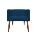 Ver imagem 3 de Banco Decorativo Nina Suede Azul Royal - Dominic Decor