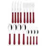Faqueiro Tramontina Leme Inox Vermelho 16pçs - 7