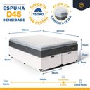 Ver imagem 3 de Cama Box Baú com Colchão de Espuma D45 Pillow Top Fort Comfort King 193cm