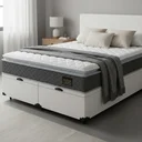 Ver imagem 2 de Cama Box Baú com Colchão de Espuma D45 Pillow Top Fort Comfort King 193cm