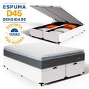 Ver imagem 3 de Cama Box Baú com Colchão de Espuma D45 Pillow Top Fort Comfort King 193cm