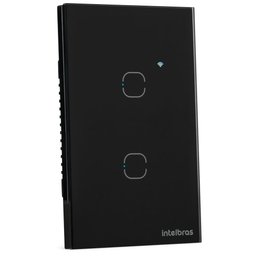 Interruptor Smart Wi-Fi Touch 2 Teclas EWS 1002 Preto Intelbras - 2