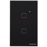 Interruptor Smart Wi-Fi Touch 2 Teclas EWS 1002 Preto Intelbras - 1
