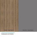 Ver imagem 2 de Armário Aéreo Canto 95 Cm 2 Portas 1 Prateleira Vanilla Com Cinza