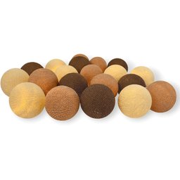 Bolinhas de Luz Cormilu Led, À Pilha, 10 Bolas, 1.5m, (tons Terrosos) - 3