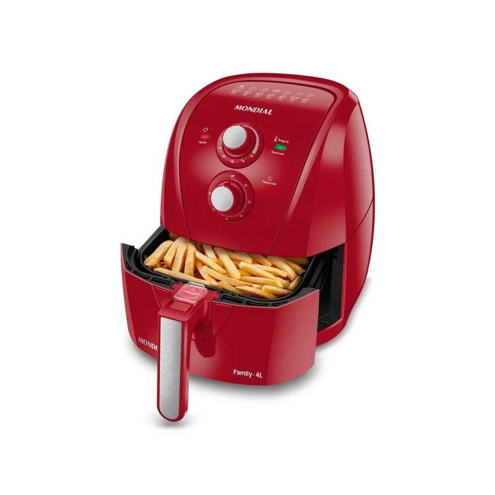 Fritadeira Elétrica Mondial Air Fry 4L AFN-40-FR Vermelho 220V