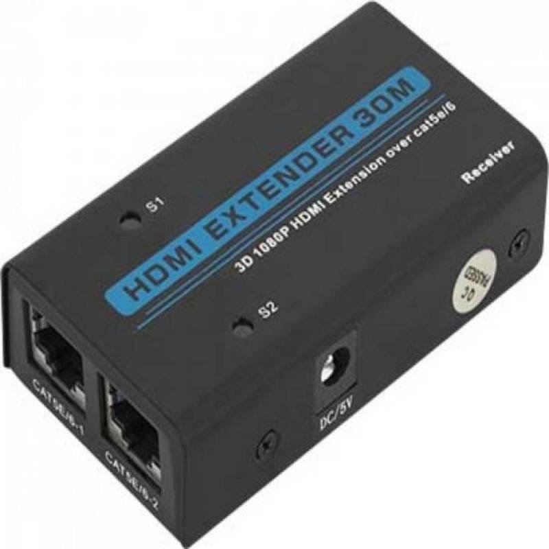 Ver imagem 2 de Extensor de HDMI 1080P 3D com Lan Rj45 30M Cb0332 Preto Rontek
