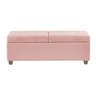 Recamier Bau Madri 1,20m Suede Rosa Bebe - Inova Decor Inova Decorações - 2