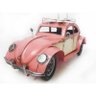 Fusca Vintage Retro Latao Decoração com 26cm (Cj-002 Rosa) - 3