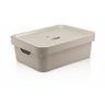 Caixa Organizadora Cube M com Tampa Bege Cc350 Ou - 1