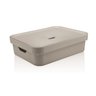 Caixa Organizadora Cube G Baixa com Tampa Bege CC550 OU - 1