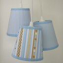 Ver imagem 4 de Lustre Pendente Quarto de Menino Crie Casa Azul e Bege