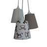 Lustre Pendente Bebê Cavalinho Dim Dom Crie Casa Bege e Marrom - 2