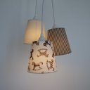 Ver imagem 3 de Lustre Pendente Bebê Cavalinho Dim Dom Crie Casa Bege e Marrom