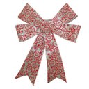 Ver imagem 3 de Kit 8 Enfeite Árvore Natal Laço Arabesco Com Veludo 42 Cm