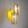 Lustre Pendente Triplo Zig Zag Crie Casa Cinza, Preto e Amarelo - 3