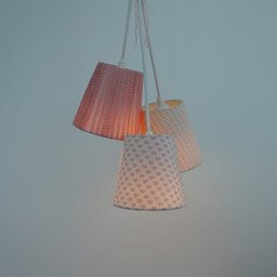 Lustre Pendente Fita Crie Casa Tons de Rosa - 3