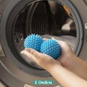 Ver imagem 2 de Kit 8 Esferas de Secagem Dryer Balls Bolas para Secar Roupas Secadora Log Ordene Azul