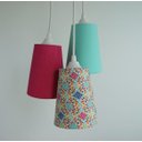 Ver imagem 3 de Lustre Pendente Triplo Arabescos Crie Casa Colorido