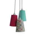 Ver imagem 2 de Lustre Pendente Triplo Arabescos Crie Casa Colorido