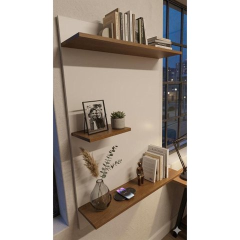 Prateleira Decorativa Moderna Multiuso em MDP/MDF - Painel Decorativo Home Office - Cantinho da