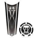 Ver imagem 1 de Adesivo Protetor Tanque e Bocal Gravata Honda Ano Acima 2018 Preto Teu Adesivo