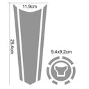 Ver imagem 2 de Adesivo Protetor Tanque e Bocal Gravata Honda Ano Acima 2018 Preto Teu Adesivo