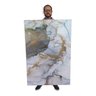 Quadro Abstrato Mármore Grande Para Sala Decorativos - KIT COM 3 QUADROS DE 120 X 80 CM CADA - MOLDU - 3