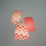 Lustre Pendente Bebê Crie Casa Cacho Chevron Coral - 4