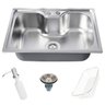 Cuba Cozinha Gourmet Aço Inox Luxo Cor Prata com Acessórios 50x40 Cm - Brinovar - 1