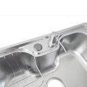 Ver imagem 3 de Cuba Cozinha Gourmet Aço Inox Luxo Cor Prata com Acessórios 50x40 Cm - Brinovar