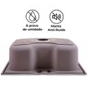 Ver imagem 6 de Cuba Cozinha Gourmet Aço Inox Luxo Cor Prata com Acessórios 50x40 Cm - Brinovar