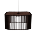 Ver imagem 3 de Luminária Pendente Ayla Modelo Ripado -:Marrom
