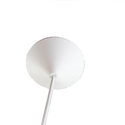 Luminária Pendente Cilíndrica Listrada Crie Casa Laranja e Bege - 4