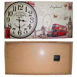 Relógio para Parede Vintage Retro Decoração Monumentos Inglaterra - 1