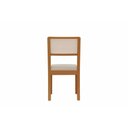 Ver imagem 5 de Cadeira Sala de Jantar Lola Madeira Maciça 2cmm004ca Kit 2un Carvalho/linho Bege Tela Bege A058a -