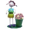 Boneca de Ferro para Enfeitar Flores e Jardim Decoração Menina S/flor - 1