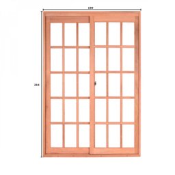 Porta de Correr Madeira 216cmx160cmx12cm PE621 Esel - 3
